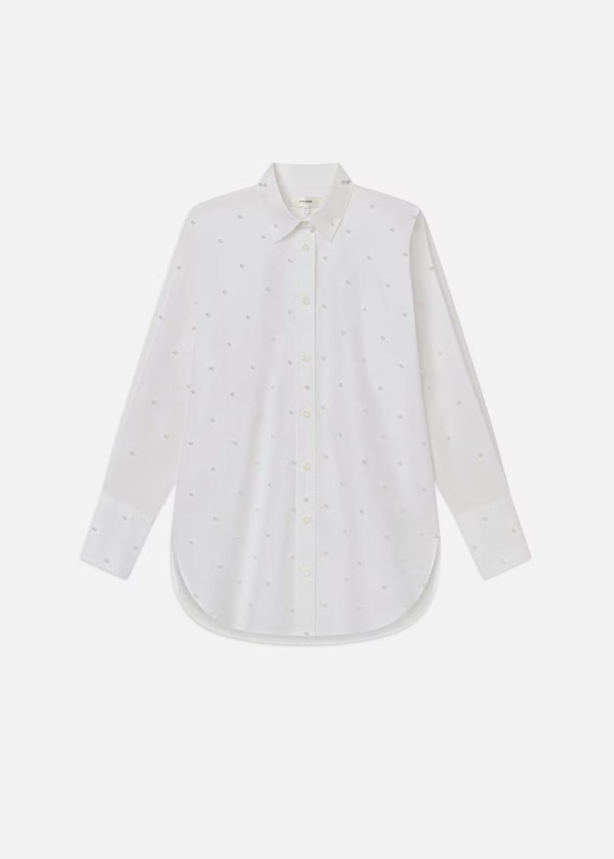 FRAME The Oversized Pearl Top - White