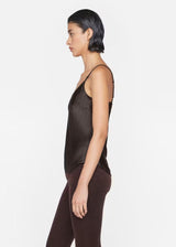 FRAME V-Neck Cami Top - Espresso