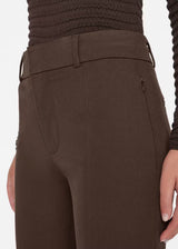 FRAME Le High Flare Split Front Pant - Espresso