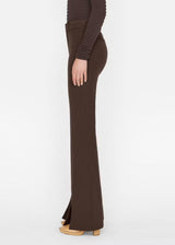 FRAME Le High Flare Split Front Pant - Espresso