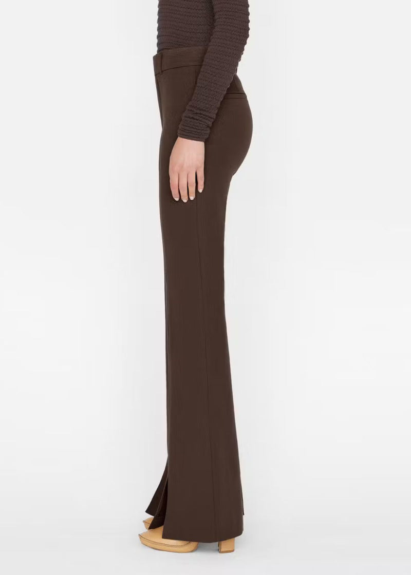 FRAME Le High Flare Split Front Pant - Espresso
