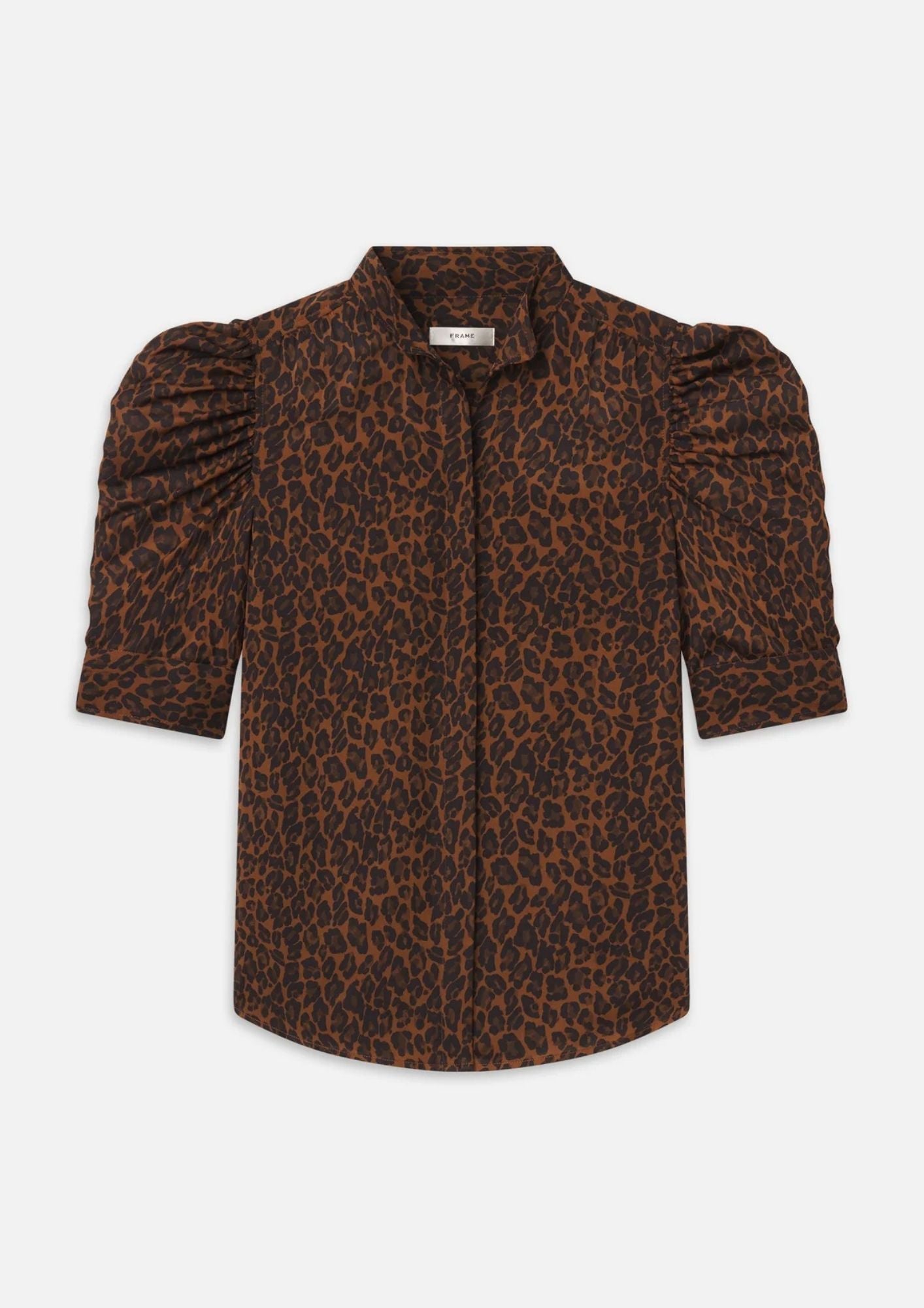 FRAME The Gillian Top - Light Leopard Multi