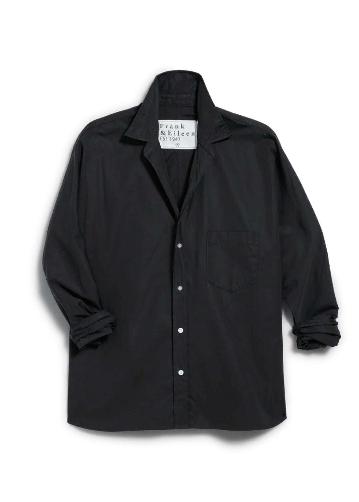 FRANK & EILEEN Oona Continuous Sleeve Top - Black Superluxe