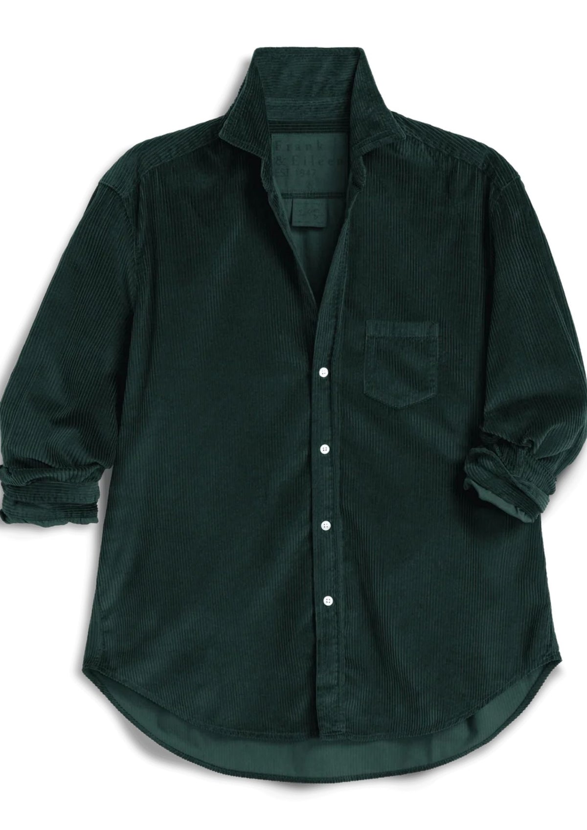 FRANK & EILEEN Eileen Relaxed Fit Italian Corduroy Top - Peacock