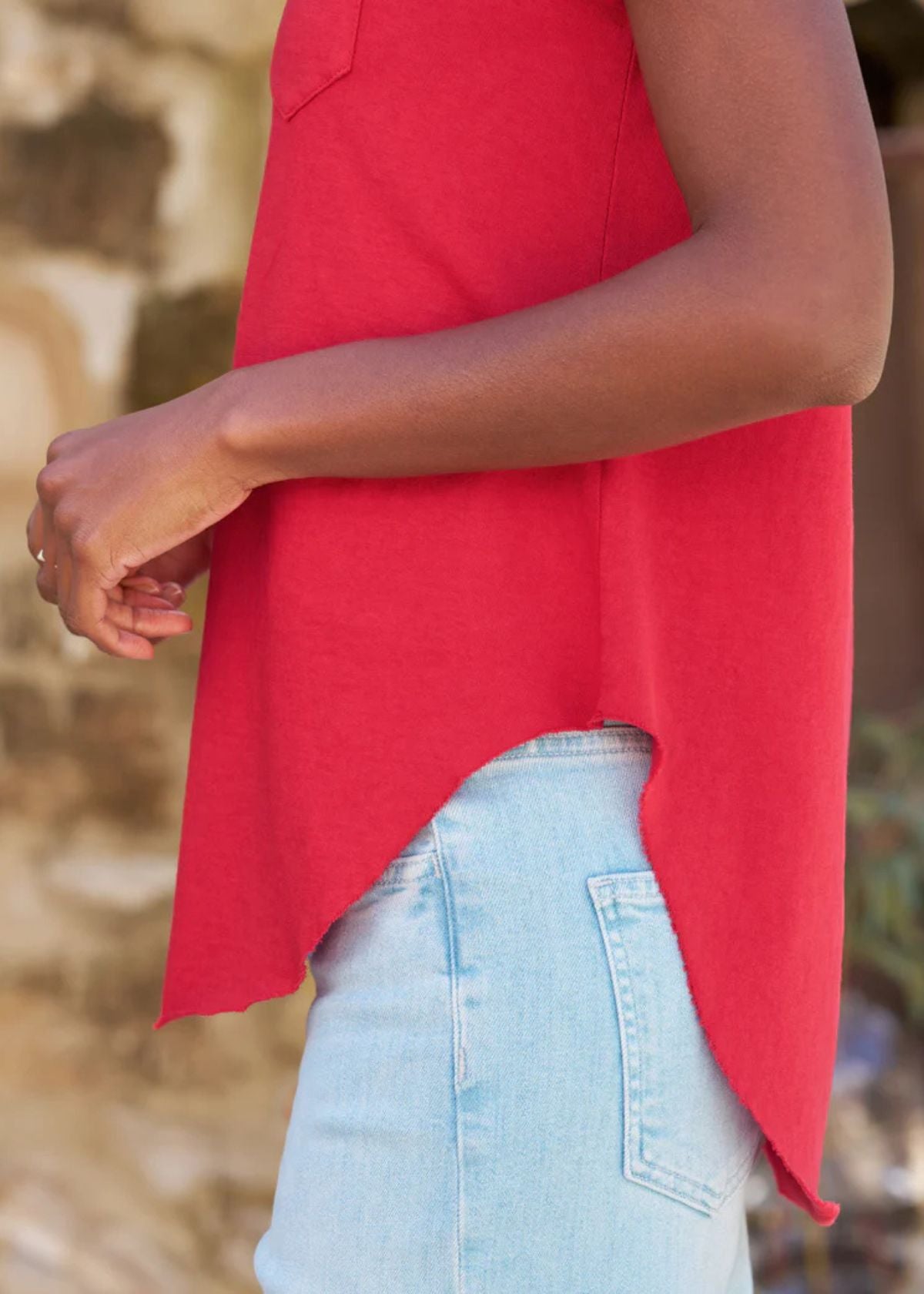 FRANK & EILEEN Charlotte Perfect Polo - Double Decker Red