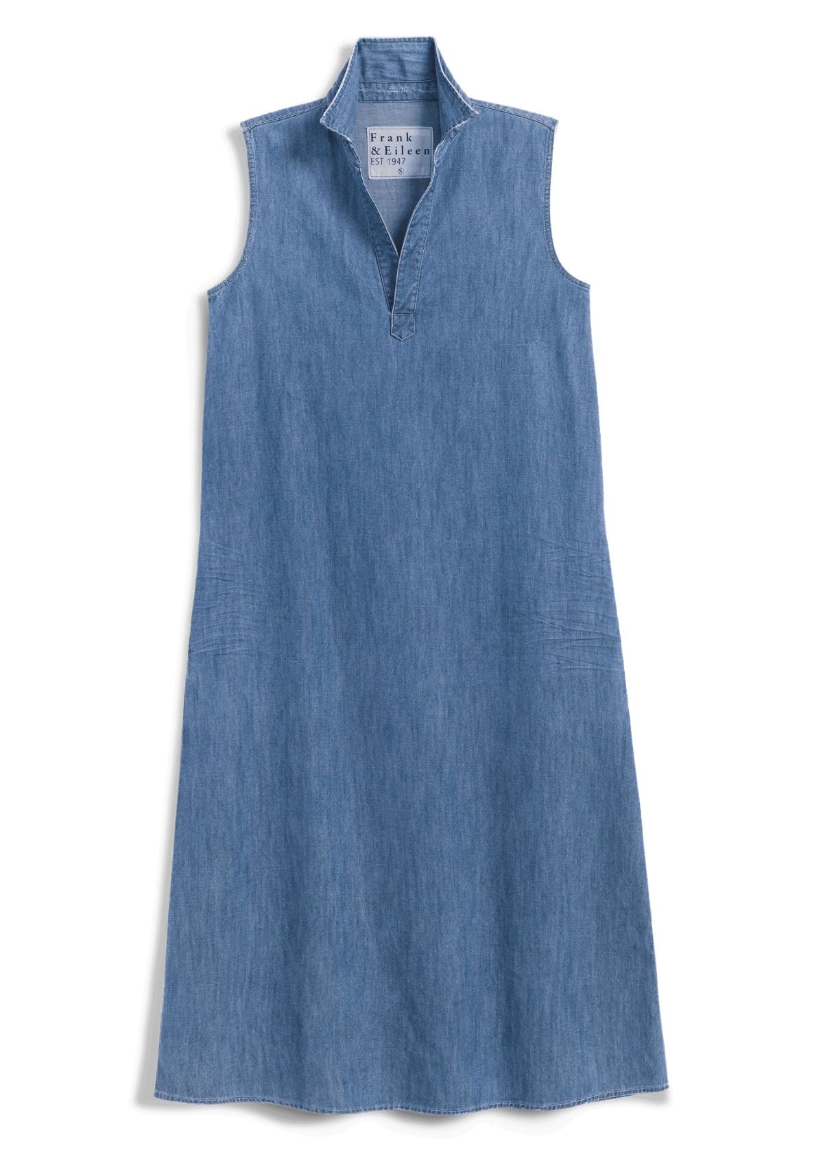 FRANK & EILEEN Lily Popover Tank Maxi Dress - Vintage Stonewashed Indigo