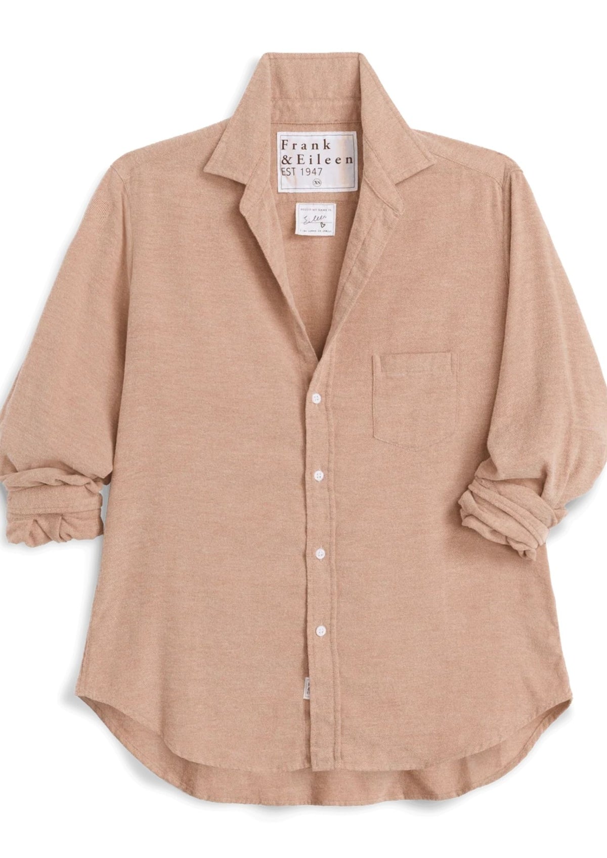 FRANK AND EILEEN Eileen Relaxed Fit Top - Washed Pumpkin