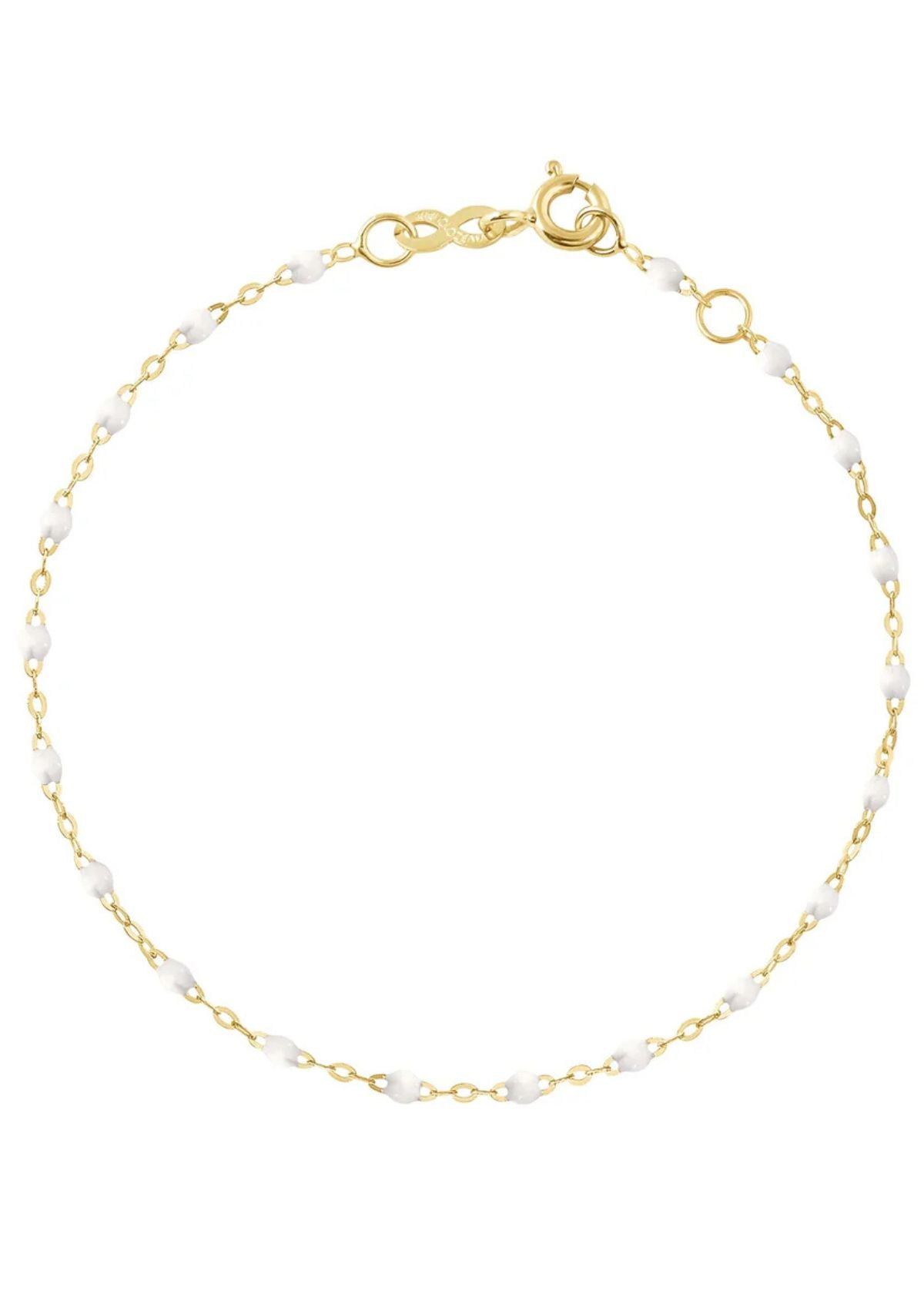 GIGI CLOZEAU Classic Gigi White Bracelet with Yellow Gold