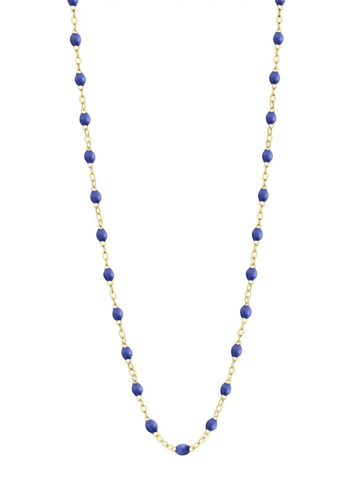 GIGI CLOZEAU Classic Gigi Bleuet Necklace with Yellow Gold - 16.5"