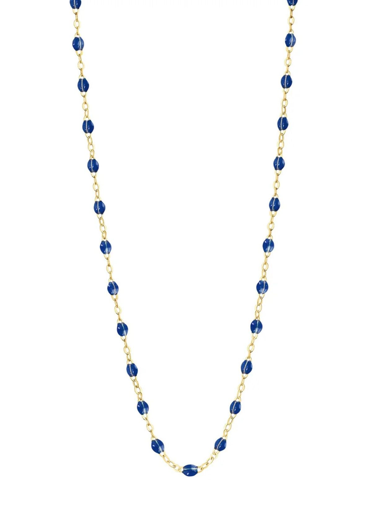 GIGI CLOZEAU Classic Gigi Lapis Necklace with Yellow Gold