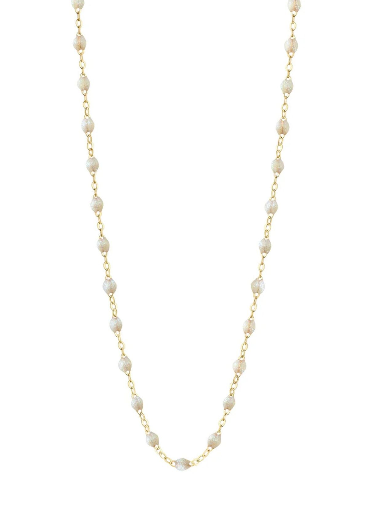 GIGI CLOZEAU Classic Gigi Opal Necklace with Yellow Gold -16.5"