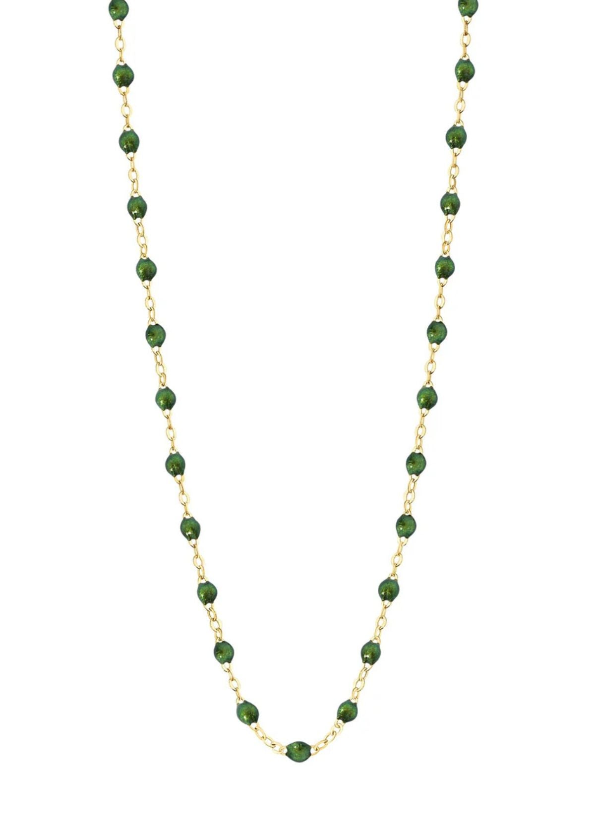 GIGI CLOZEAU Classic Gigi Scarab Necklace with Yellow Gold - 16.5"