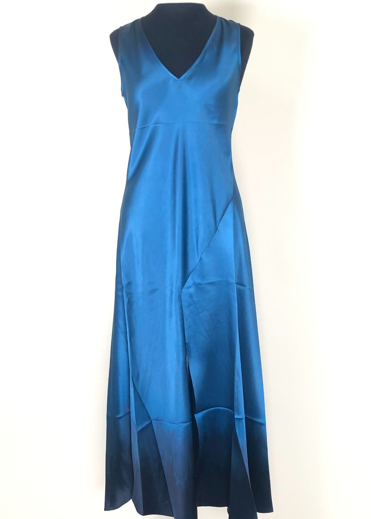 GO SILK "Go Drape" Dress Redux Place - Tangled Up Blue