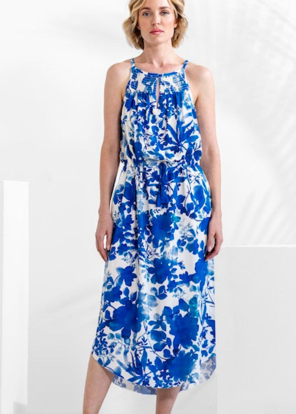 GO SILK "Go Cabana" Dress - Bomo Cobalt