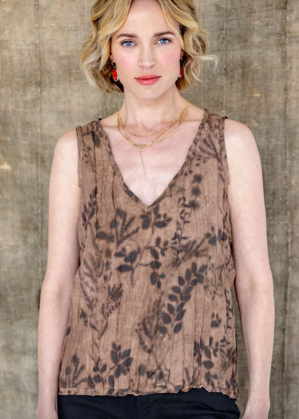 GO SILK "Go Crinkle Cut" Tank - Chai Society