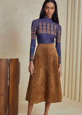 HUNTER BELL Ida Suede Skirt