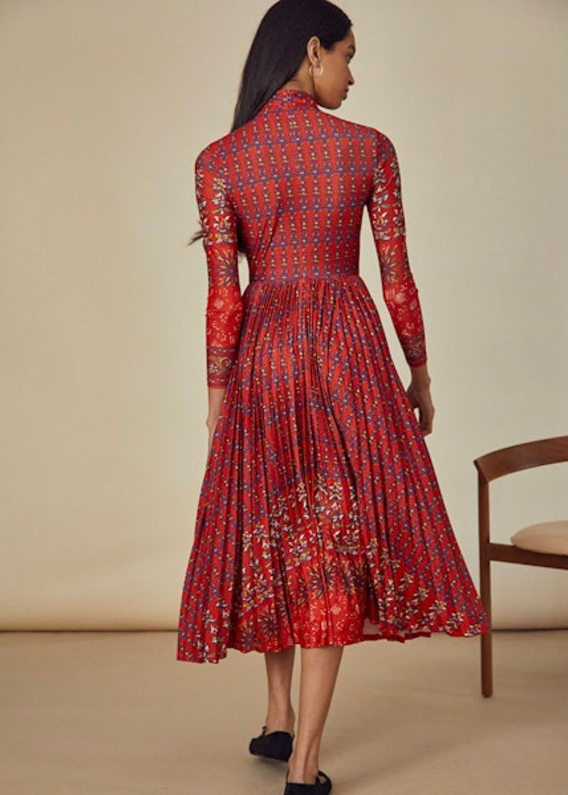 HUNTER BELL Sabine Dress - Essex Block Border