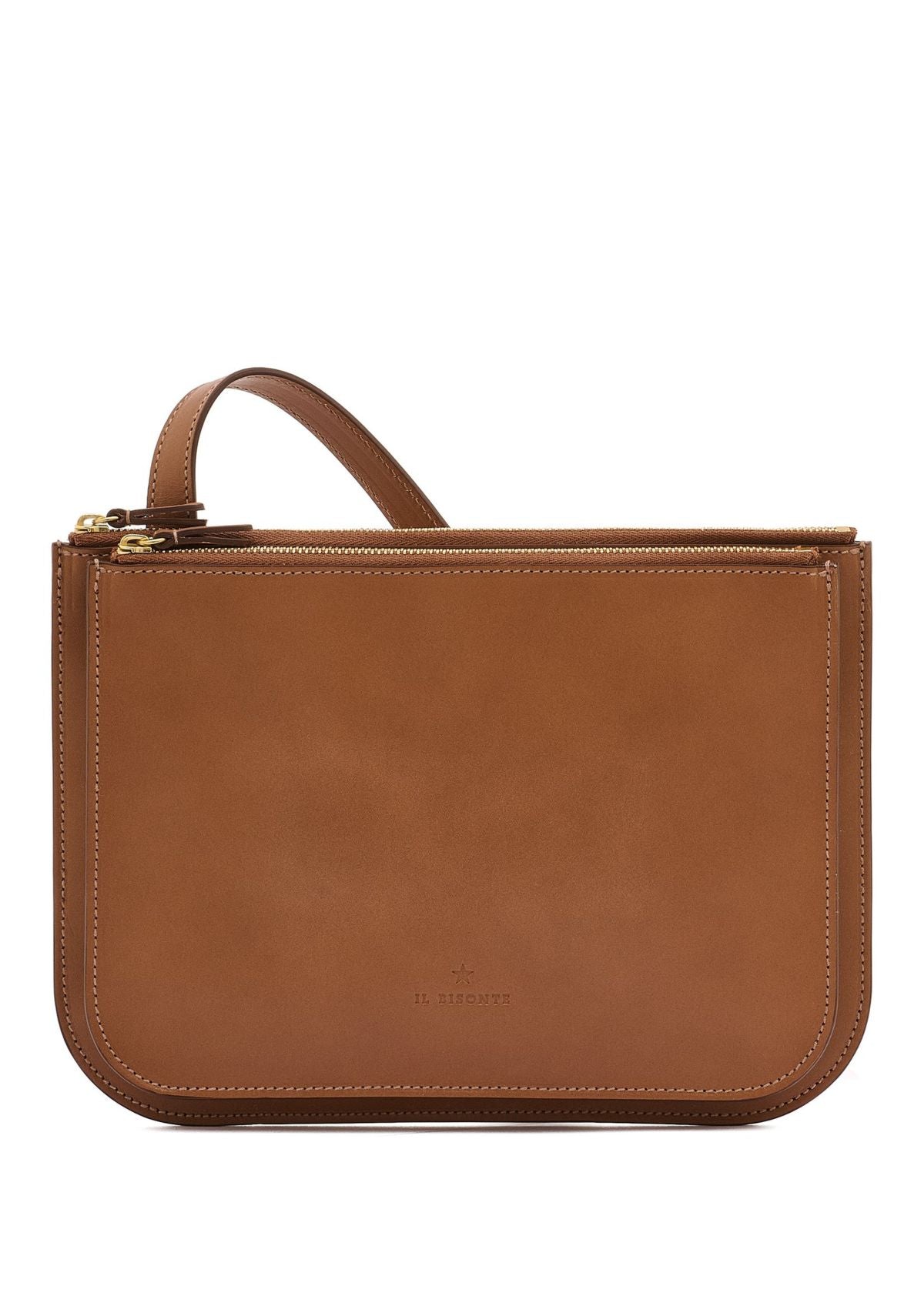 IL BISONTE Roseto Crossbody Handbag- Chocolate