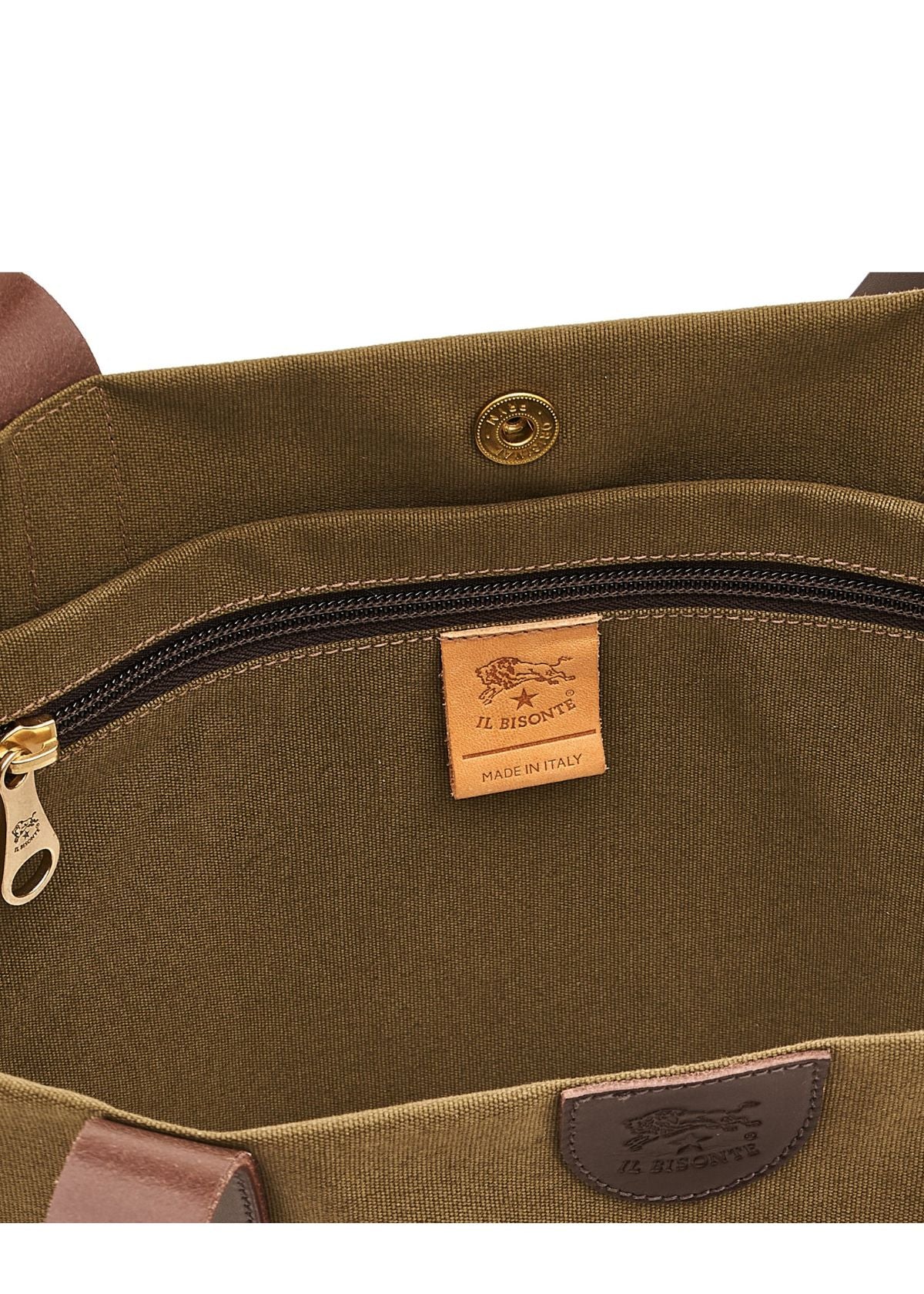 IL BISONTE Carmella Large Tote Handbag - Green