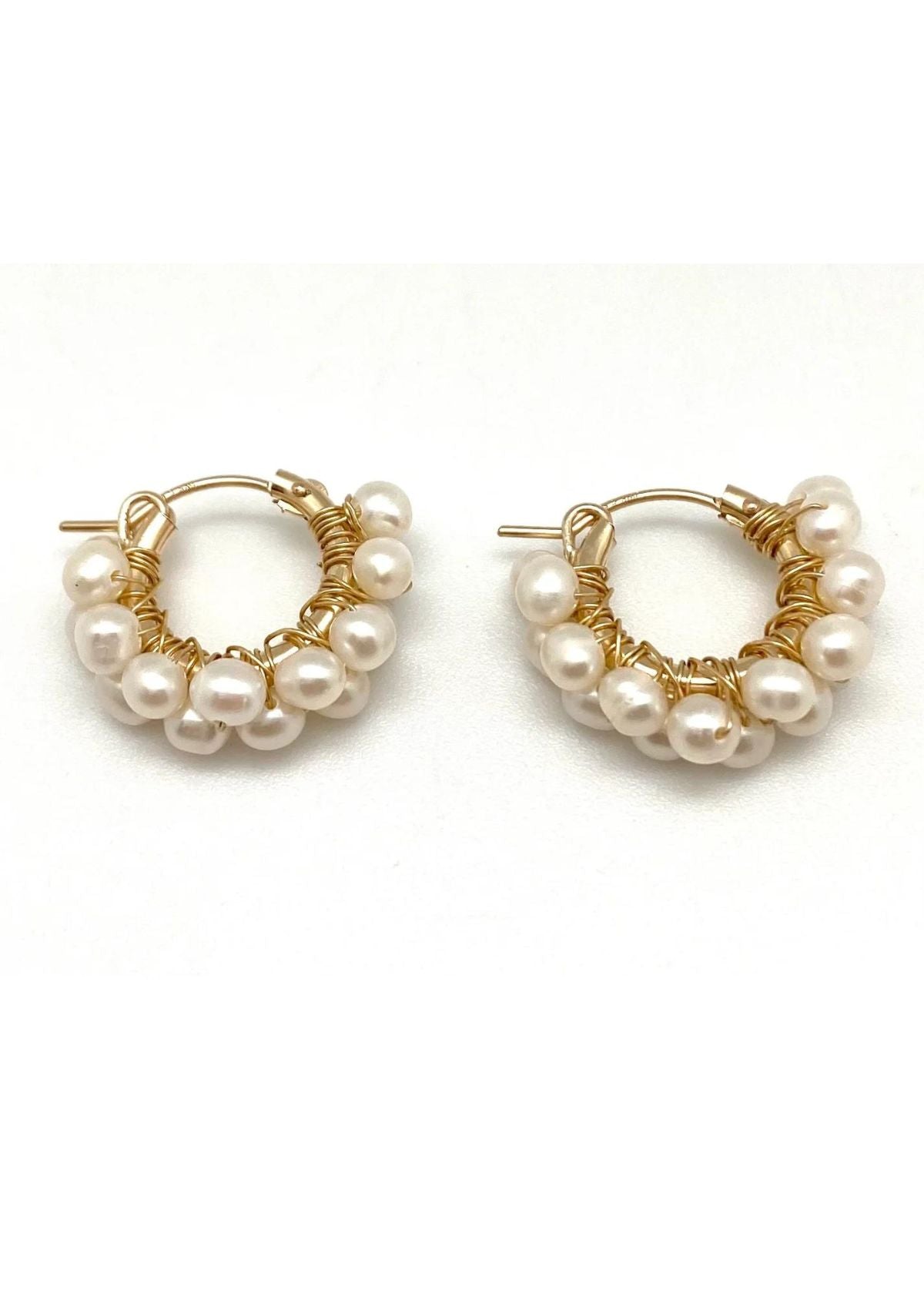 IN 2 DESIGN Diddi Hoop Earring - White Pearl