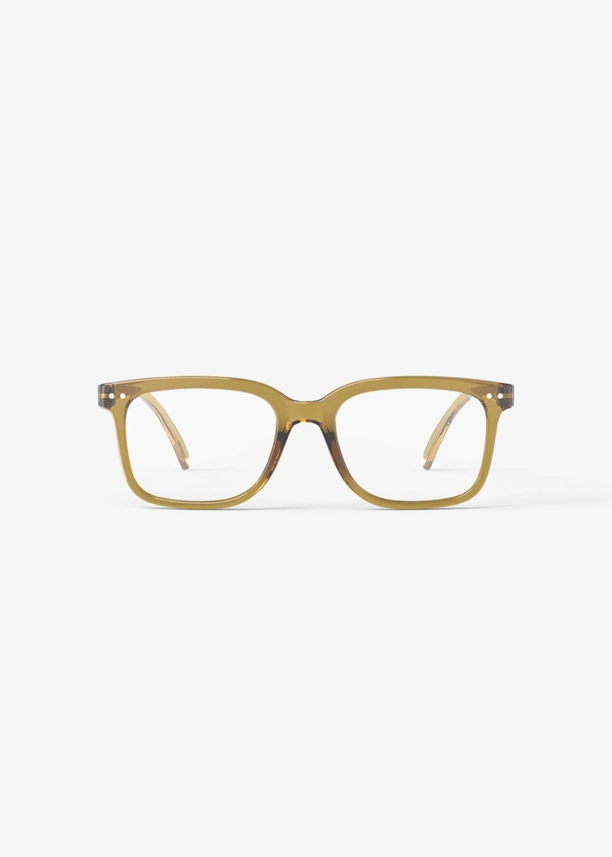 IZIPIZI Rectangular Reading Glasses #L - Golden Green