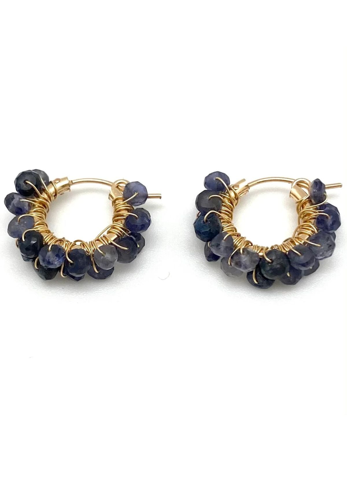 IN 2 DESIGN Diddi Hoop Earring - Blue Sapphire