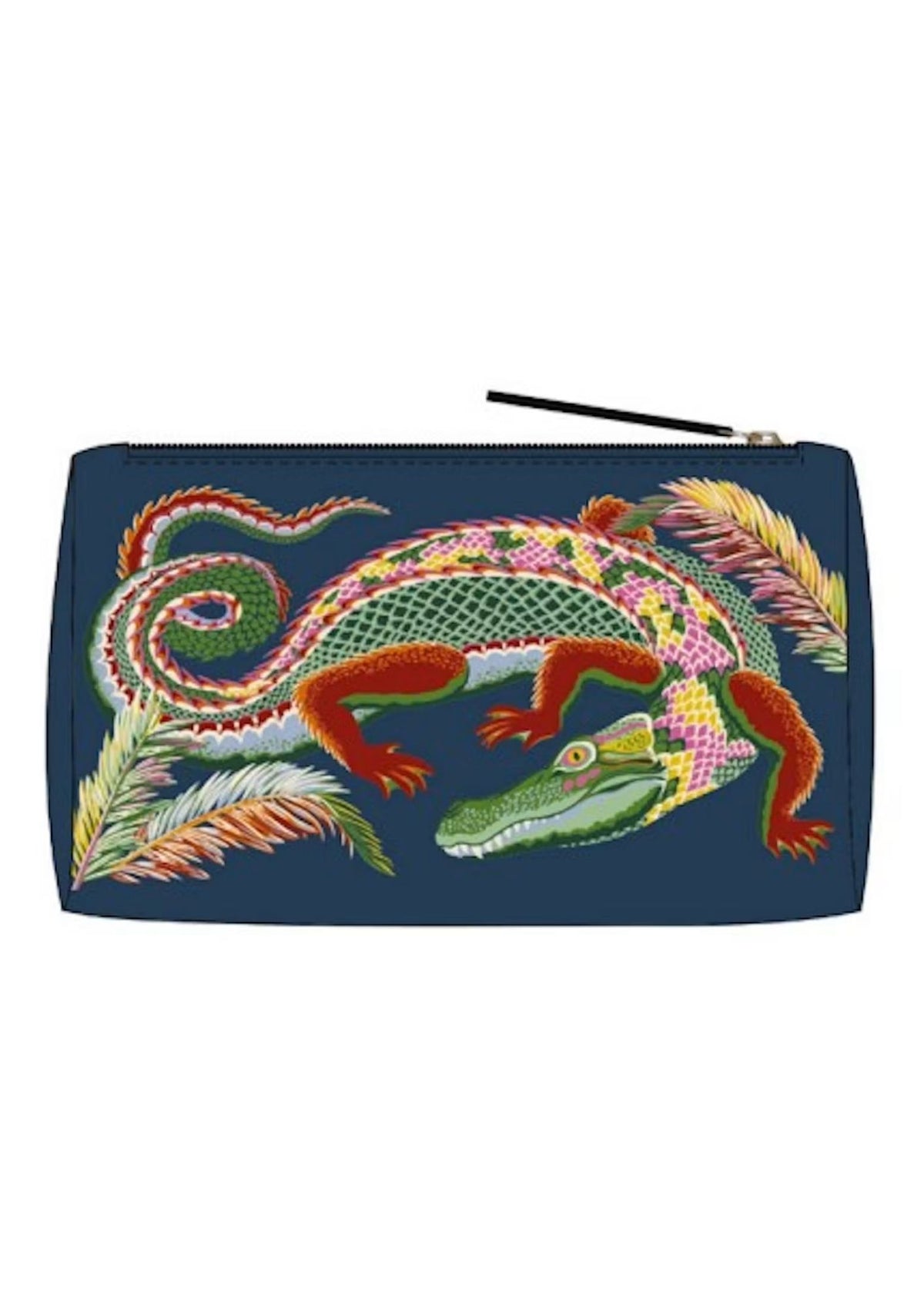 INOUI EDITIONS Crocodile Pouch - Blue Multi