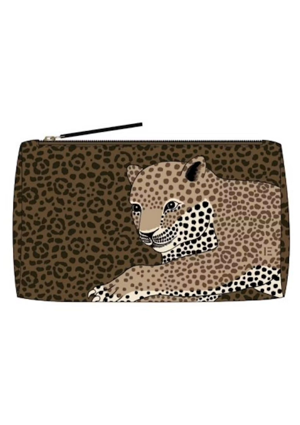 INOUI EDITIONS Cheetah Pouch - Brown Multi