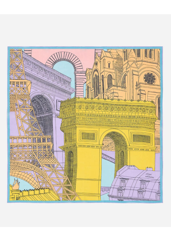 INOUI EDITIONS Paris Square Scarf - Lavender