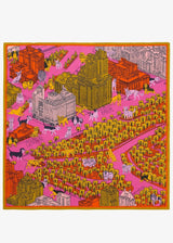 INOUI EDITIONS Central Park Square 65 Scarf - Orange