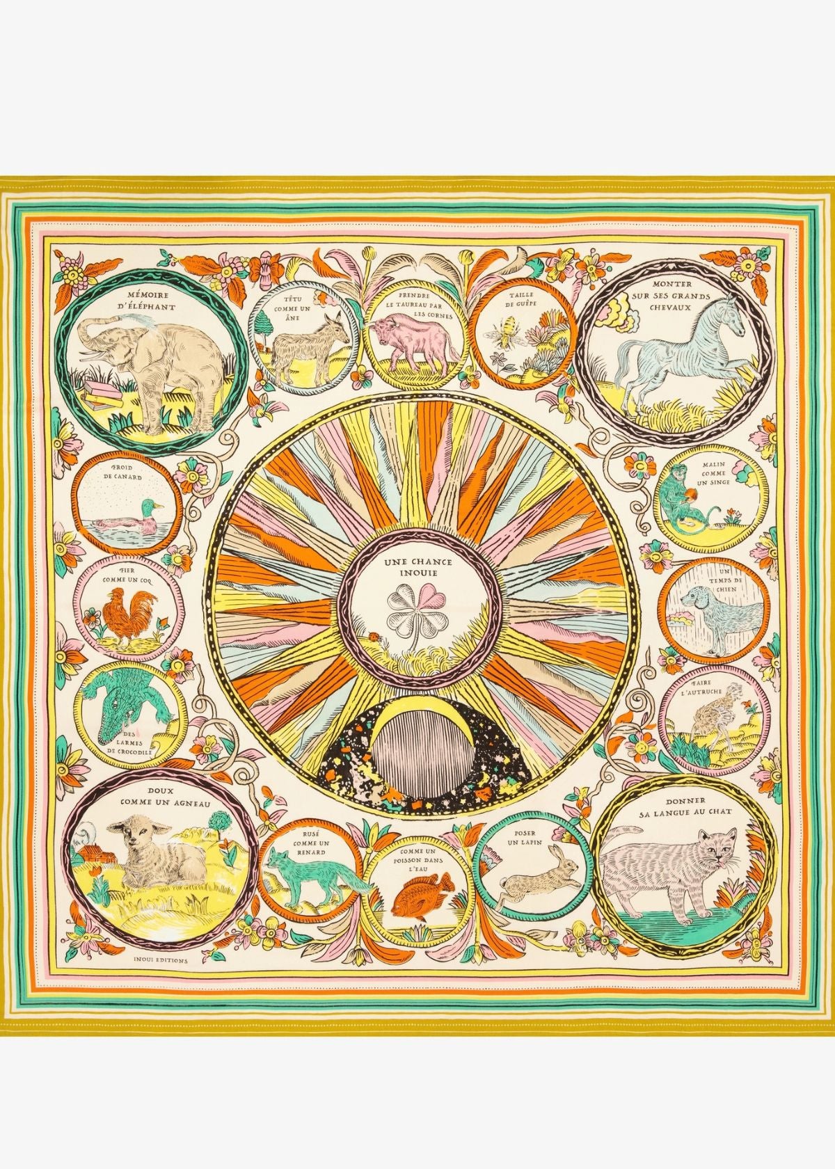 INOUI EDITIONS Chance 130 Scarf - Multi Color