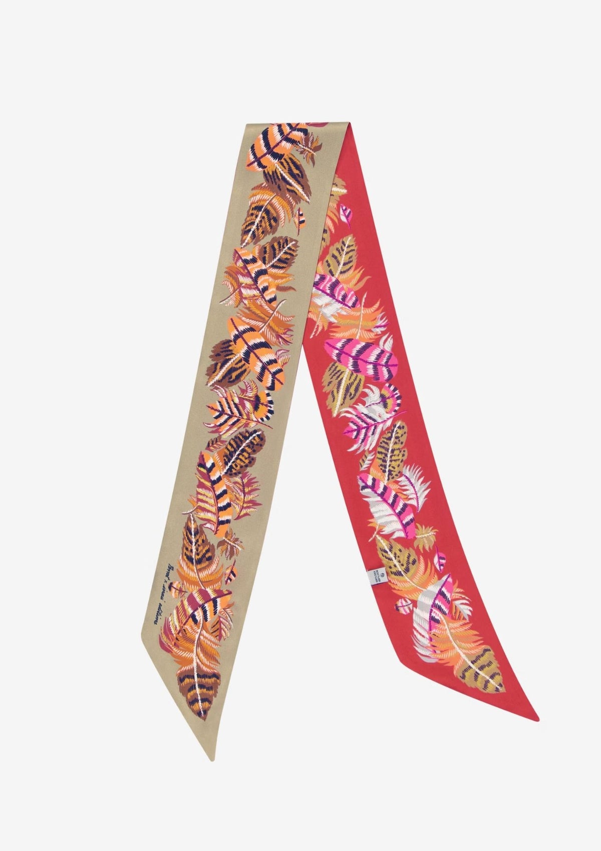 INOUI EDITIONS Lavallier Plumes 120 Scarf - Red
