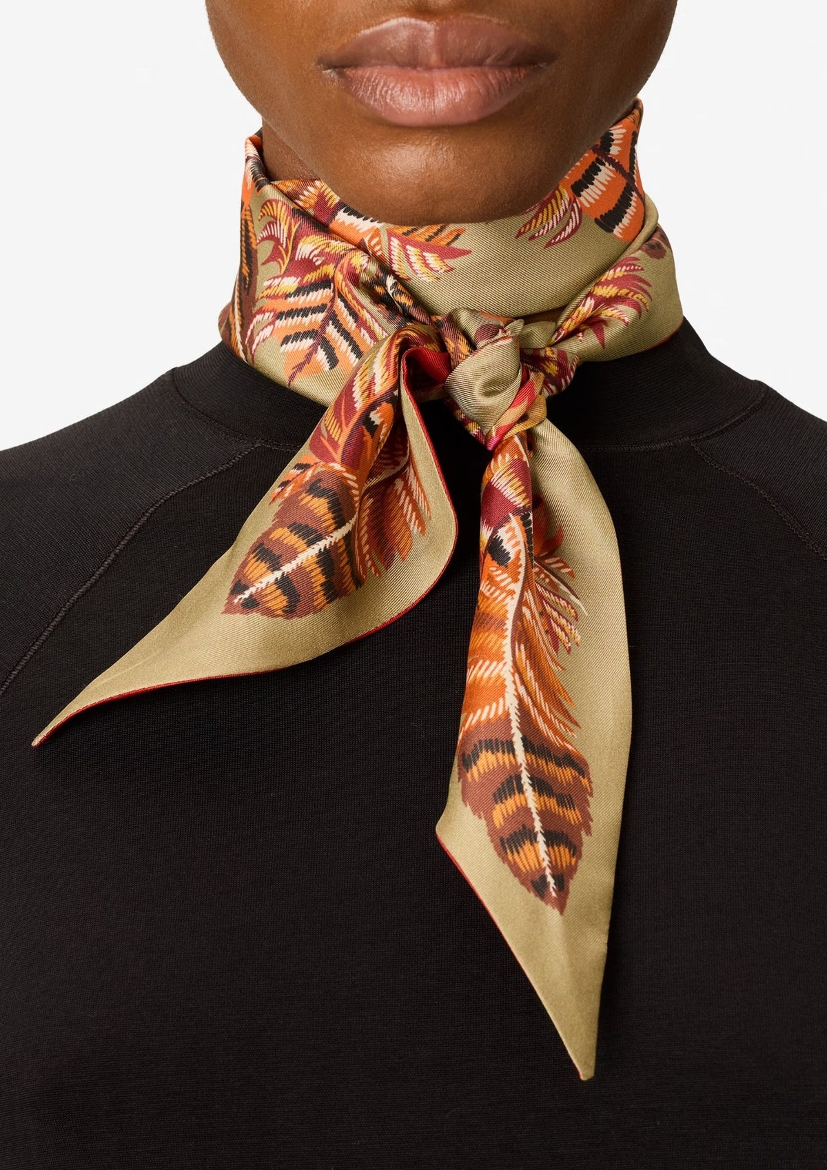 INOUI EDITIONS Lavallier Plumes 120 Scarf - Red