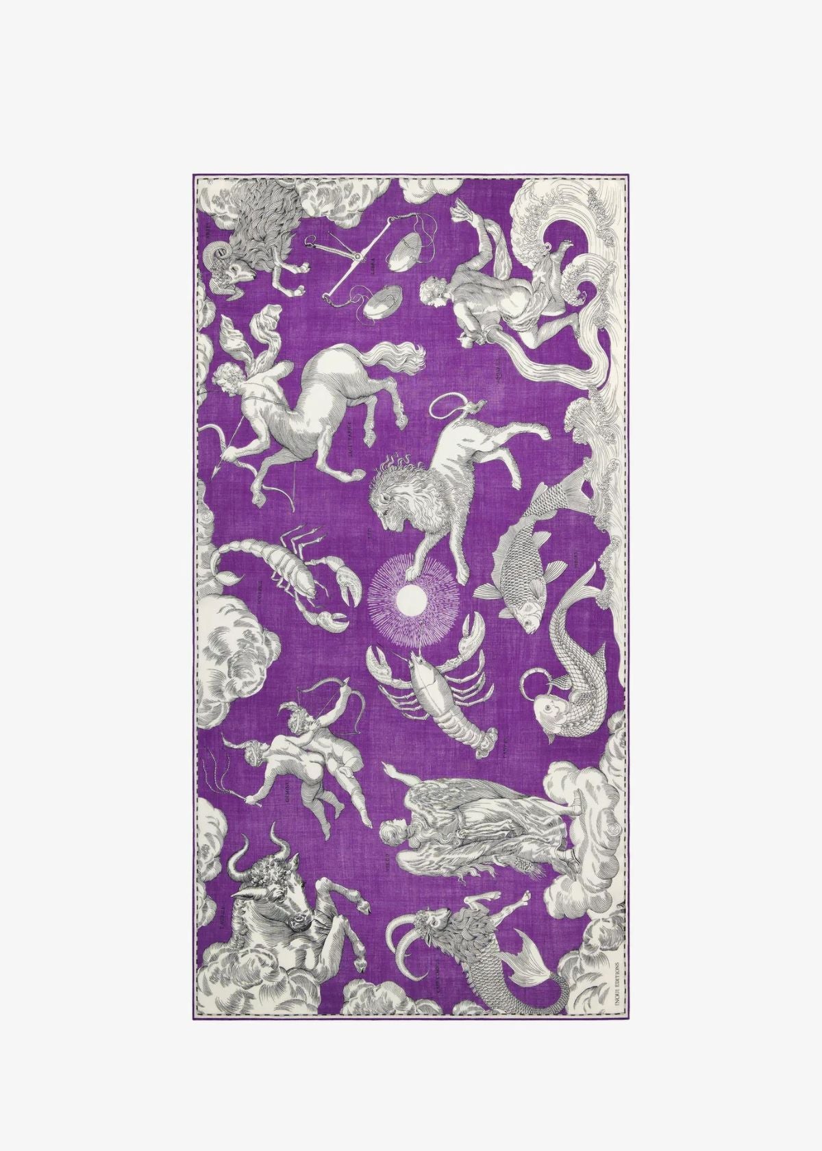 INOUI EDITIONS Astrologie 100 Scarf - Purple