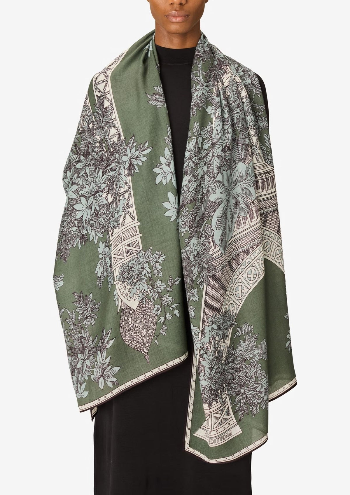INOUI EDITIONS 1889 80 Scarf - Khaki