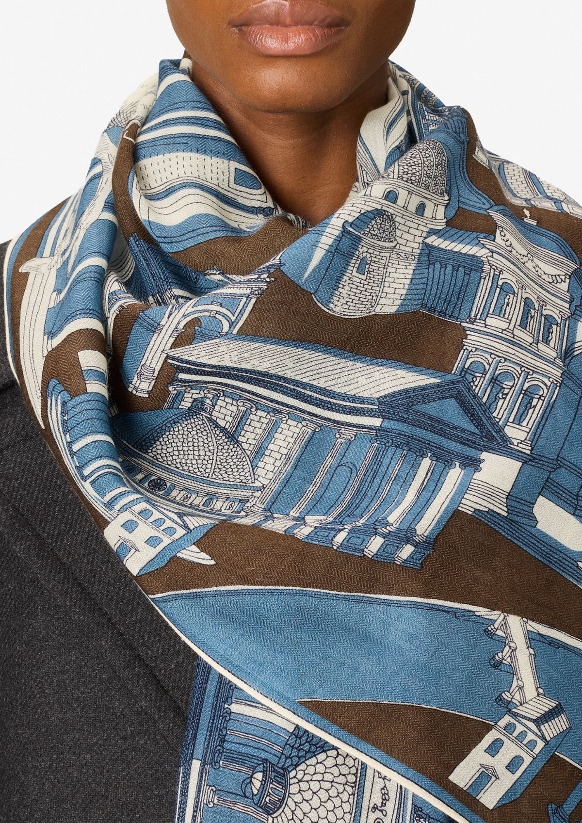INOUI EDITIONS Roma 55 Scarf - Khaki