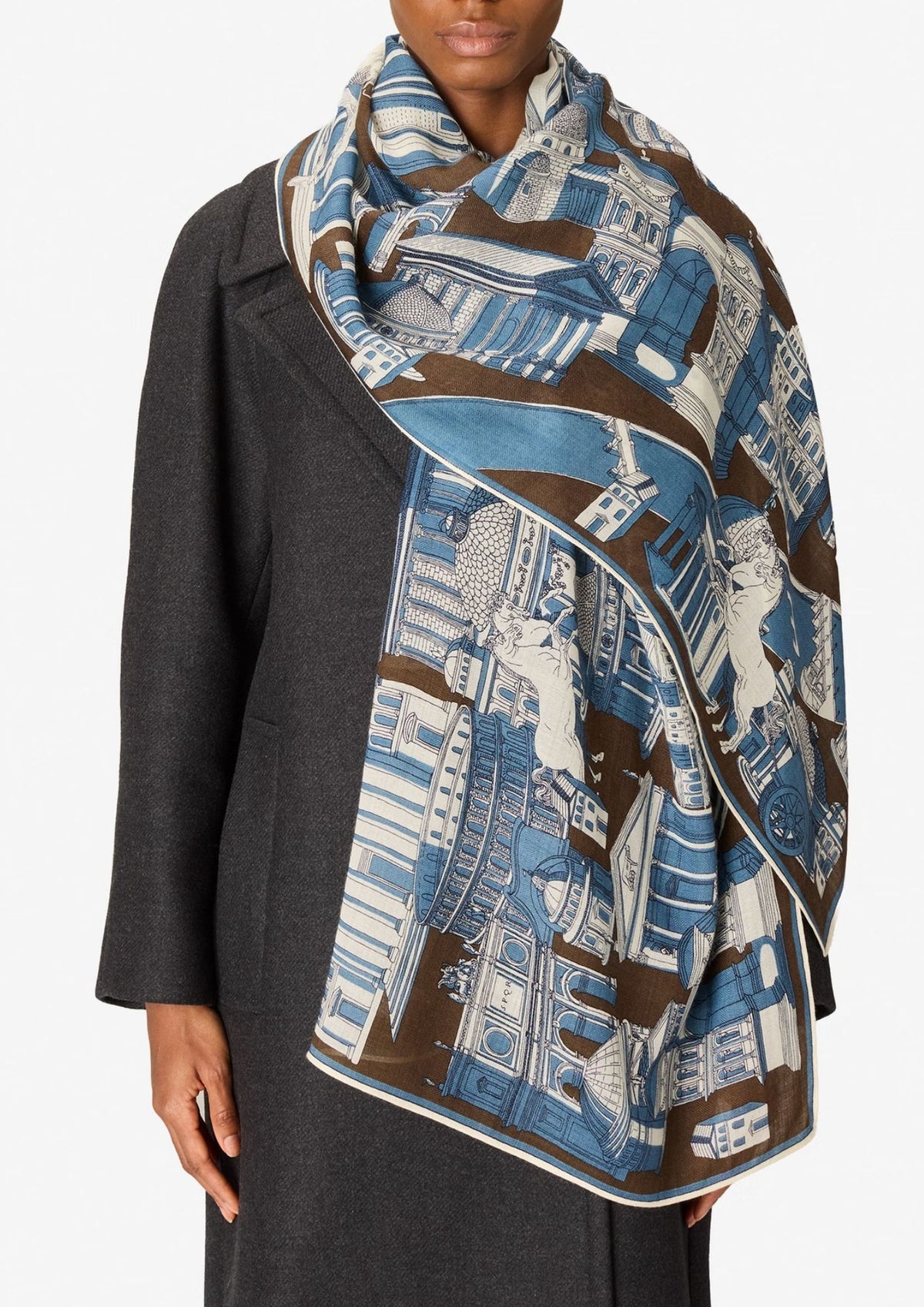 INOUI EDITIONS Roma 55 Scarf - Khaki