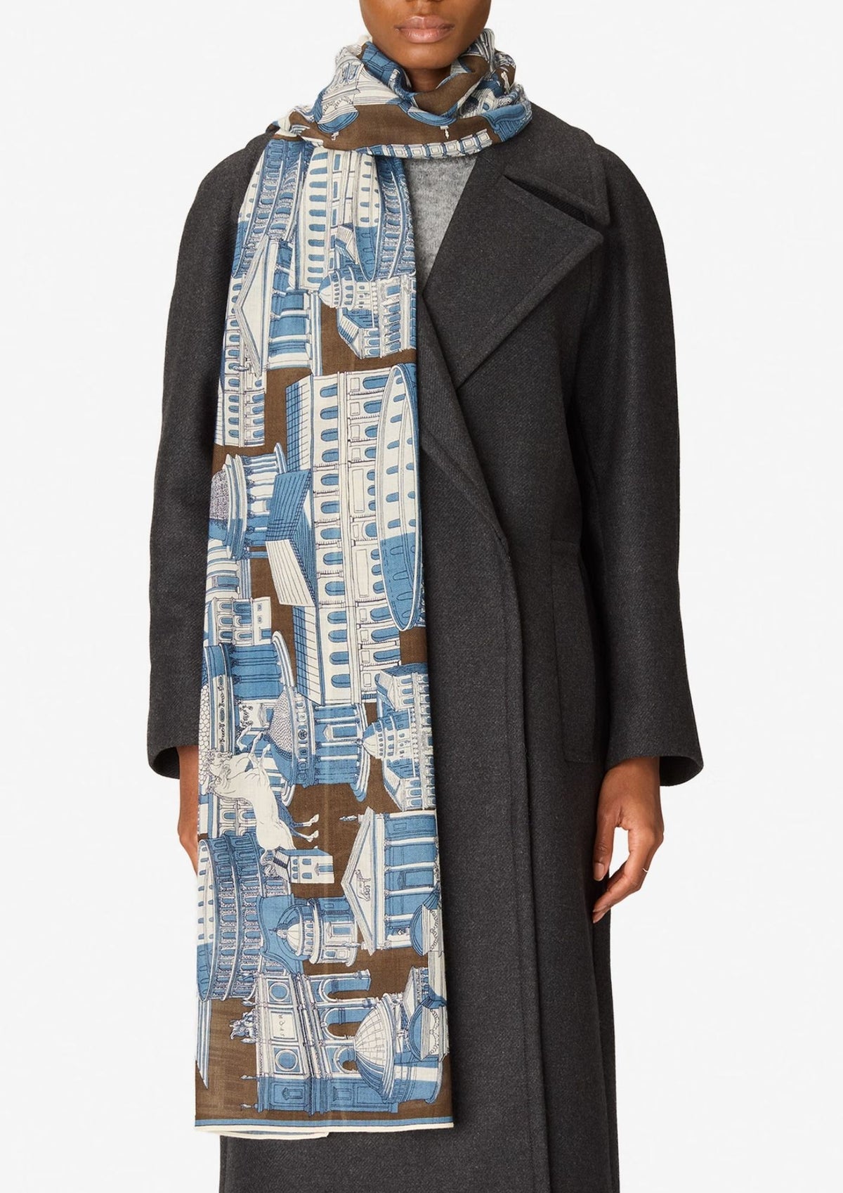 INOUI EDITIONS Roma 55 Scarf - Khaki