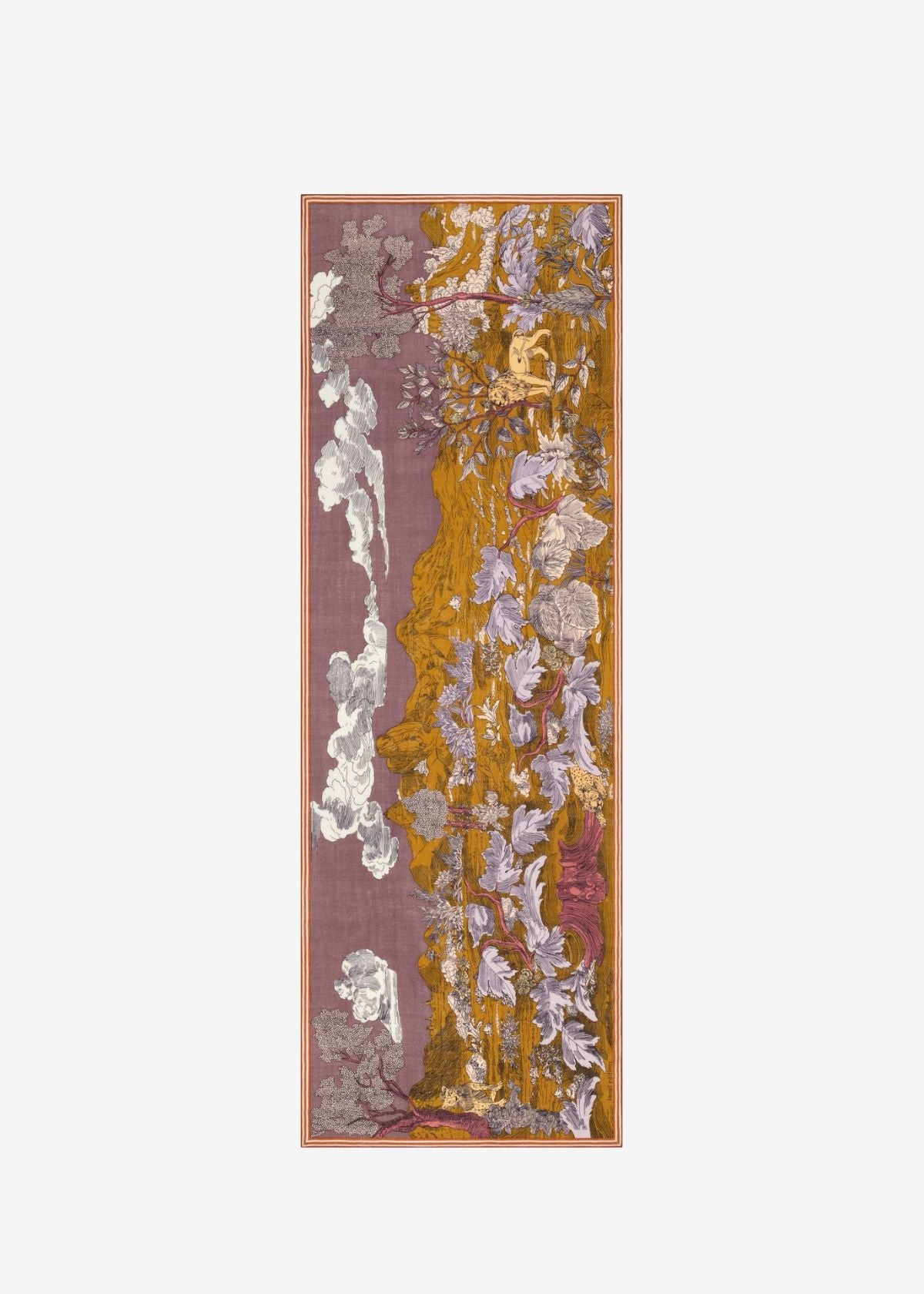 INOUI EDITIONS Histoire 70 Rectangle Scarf - Purple