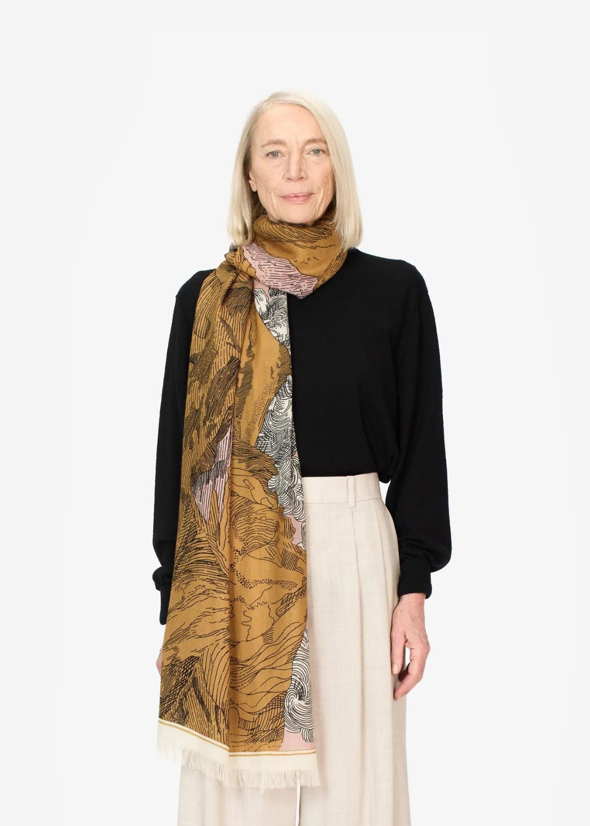 INOUI EDITIONS Montana 70 Scarf - Nude