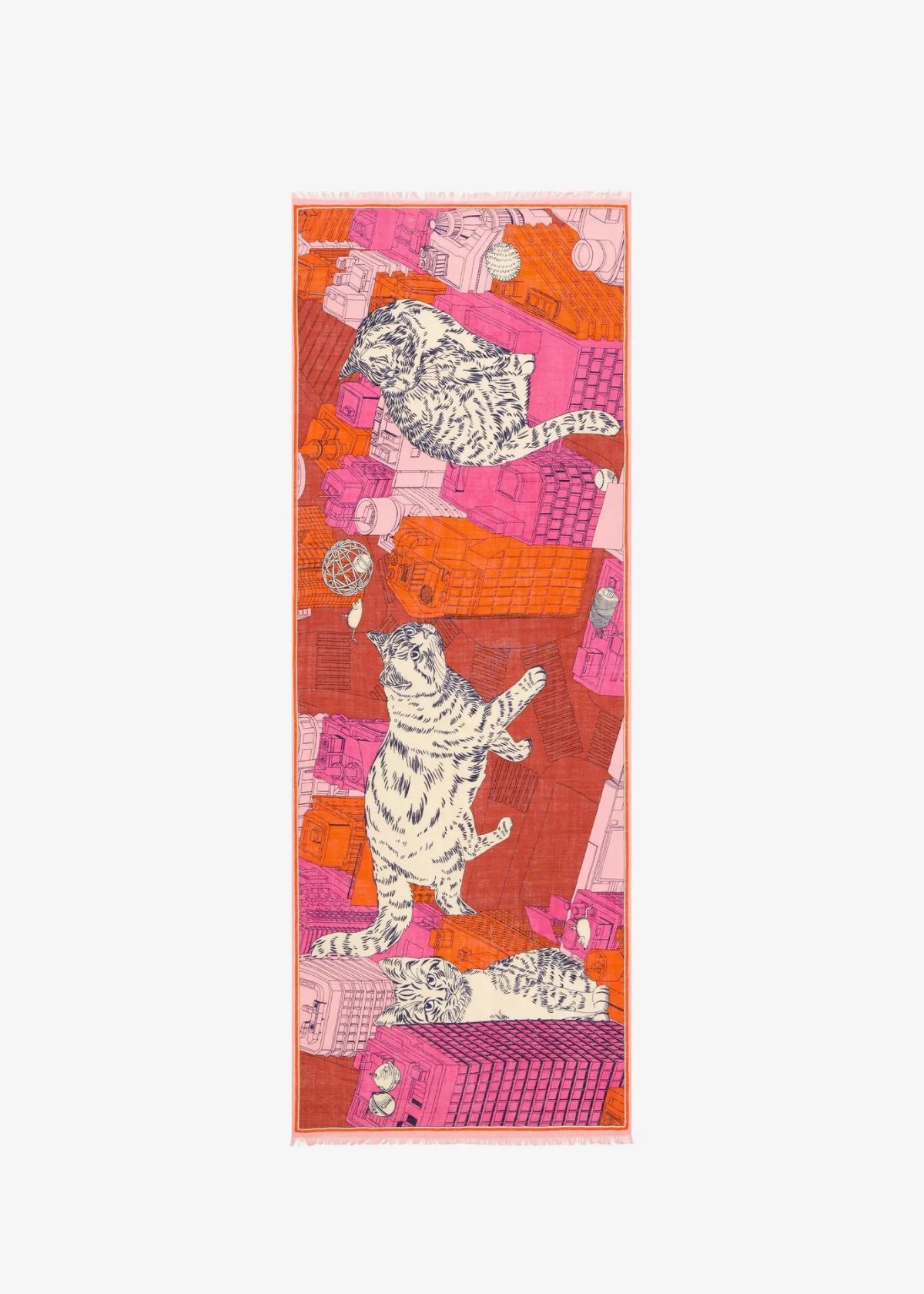 INOUI EDITIONS Tokyo 70 Scarf - Fuchsia