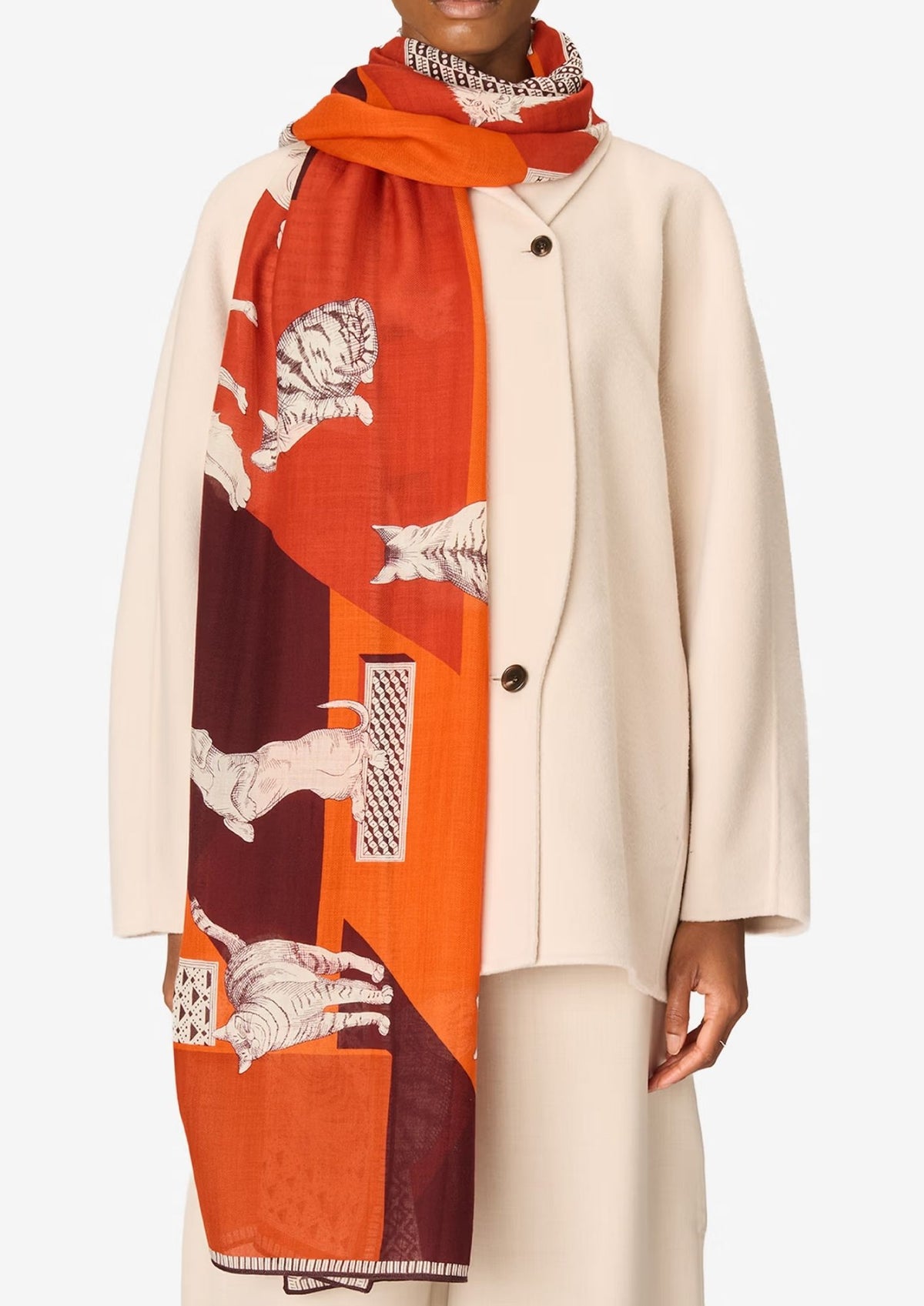 INOUI EDITIONS Les Cheris 70 Scarf - Red