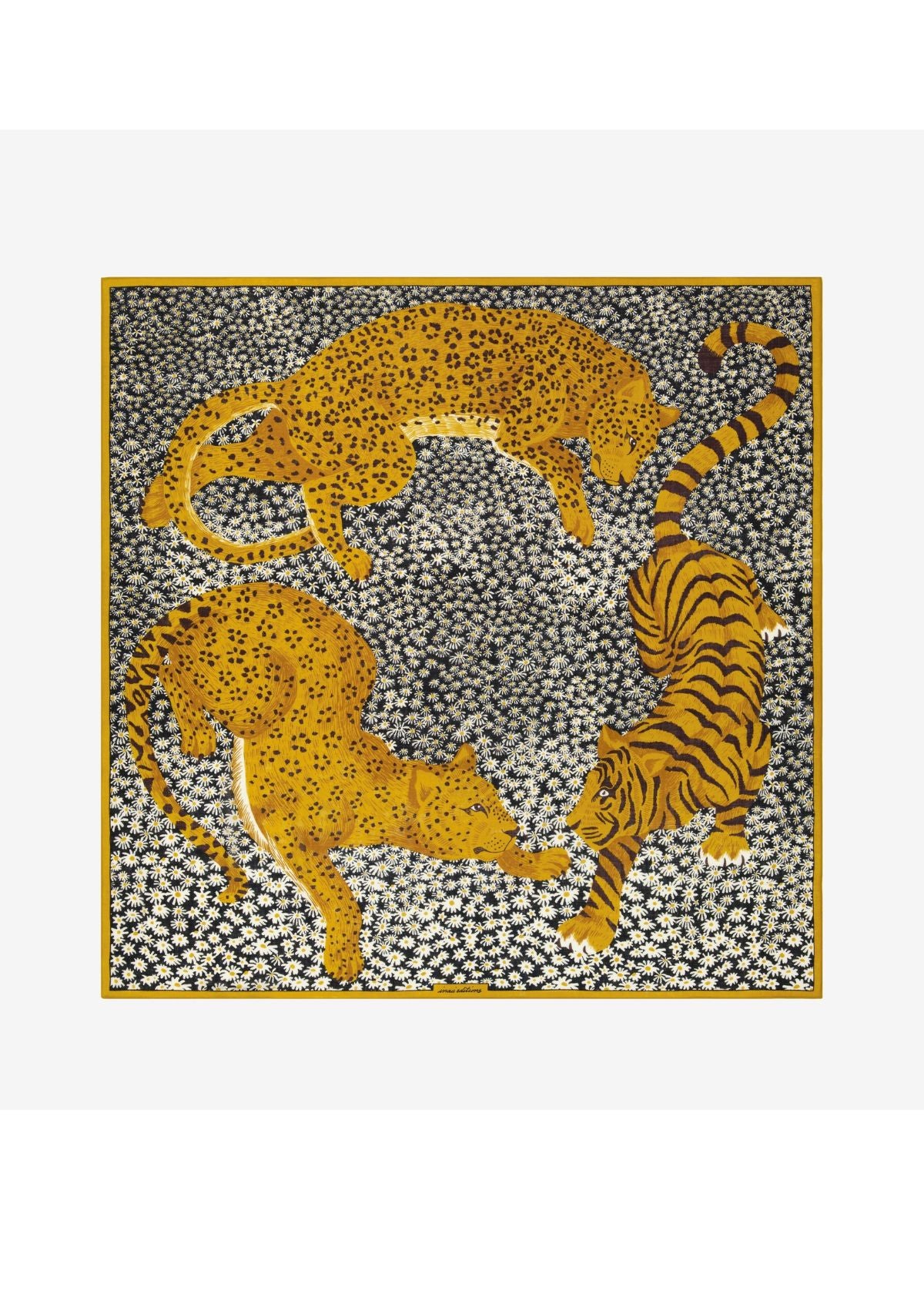 INOUI EDITIONS Jorgen 130 Square Scarf - Yellow