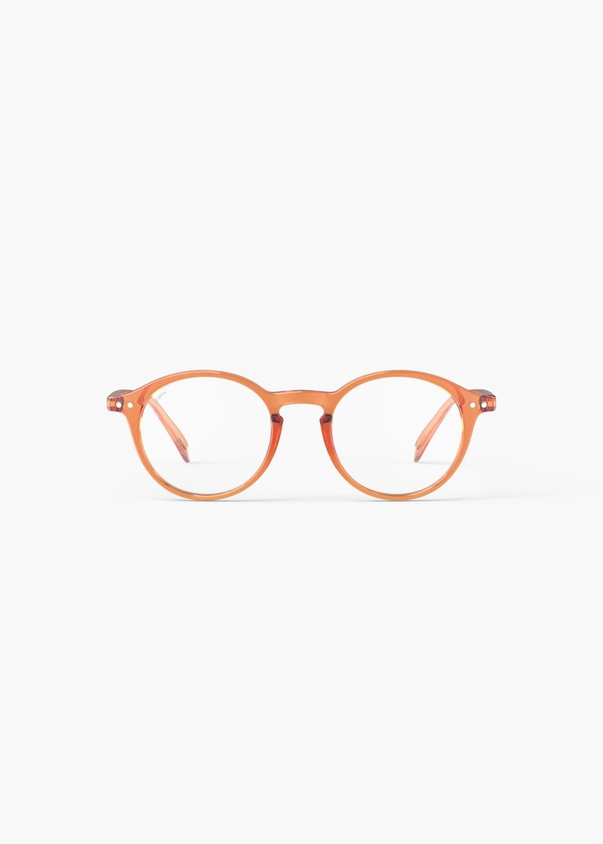 IZIPIZI Iconic Round Reading Glasses #D - Orange Smash