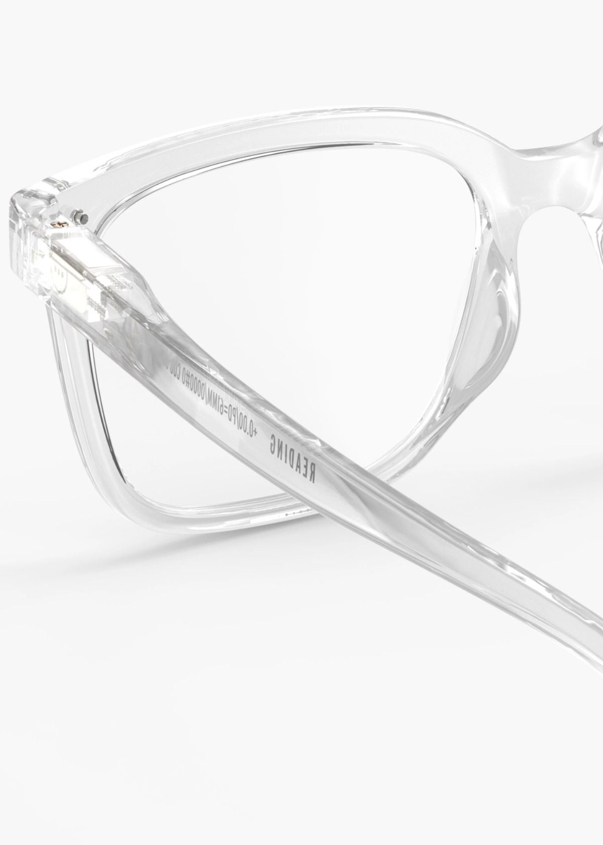 IZIPIZI Rectangular Reading Glasses #L - Crystal