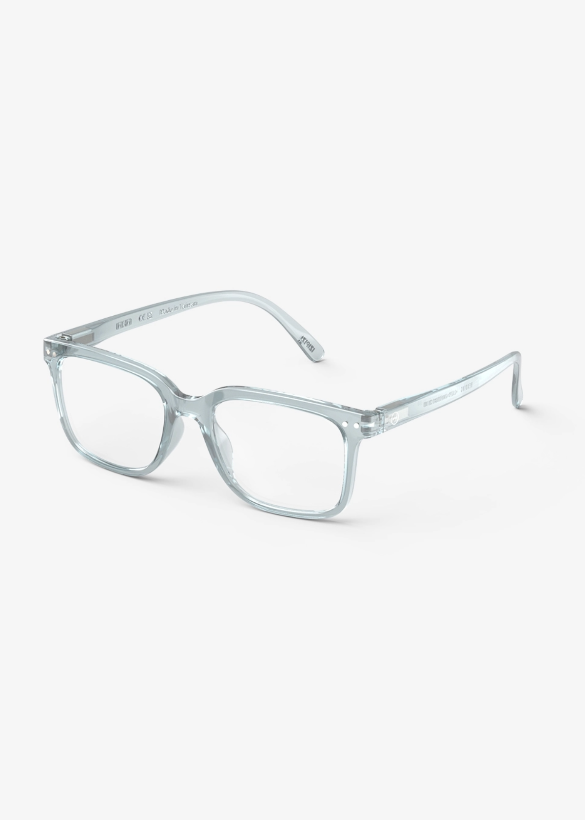 IZIPIZI Rectangular Reading Glasses #L - Frozen Blue