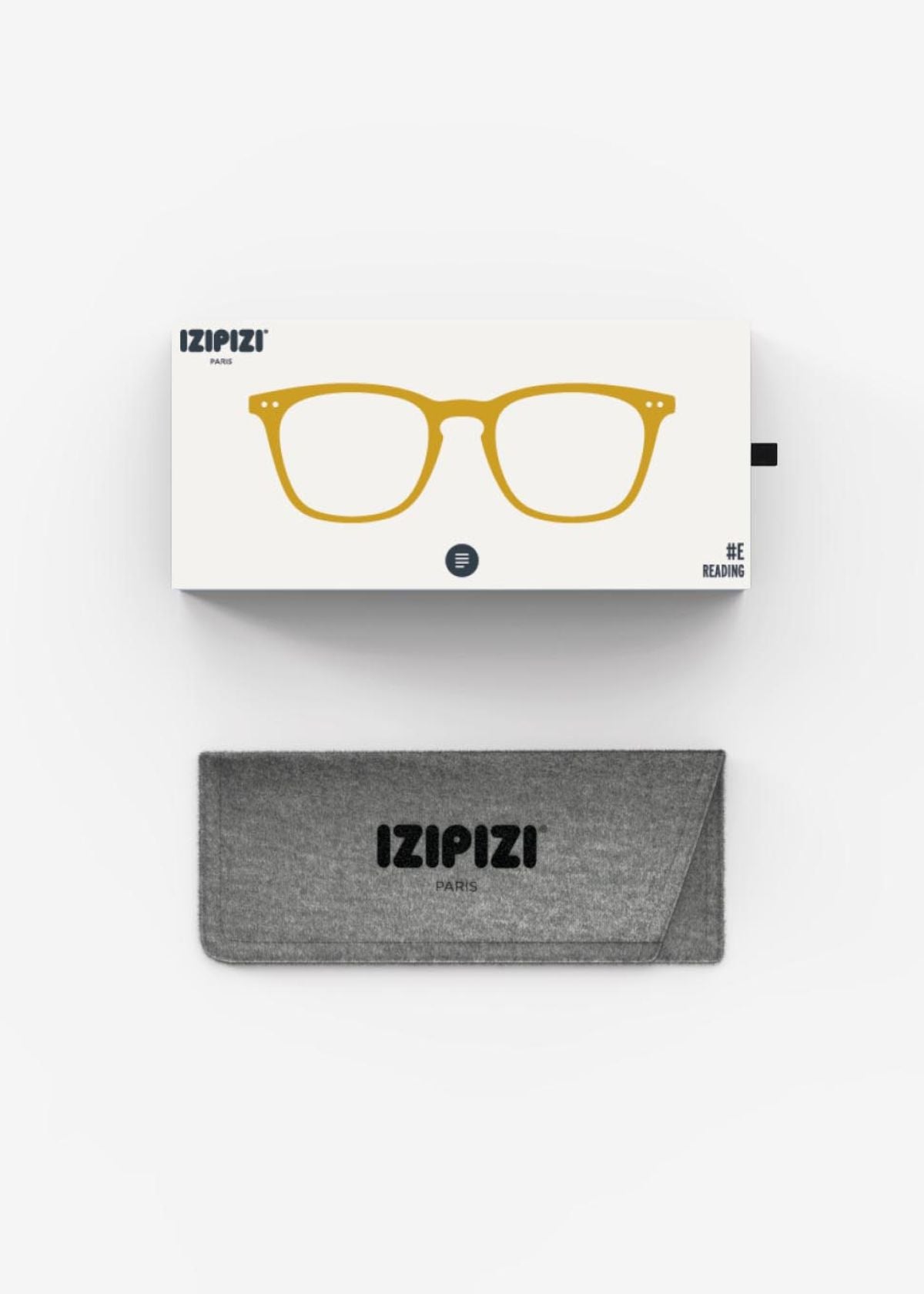 IZIPIZI Trapezium Shaped Reading Glasses #E in Golden Green