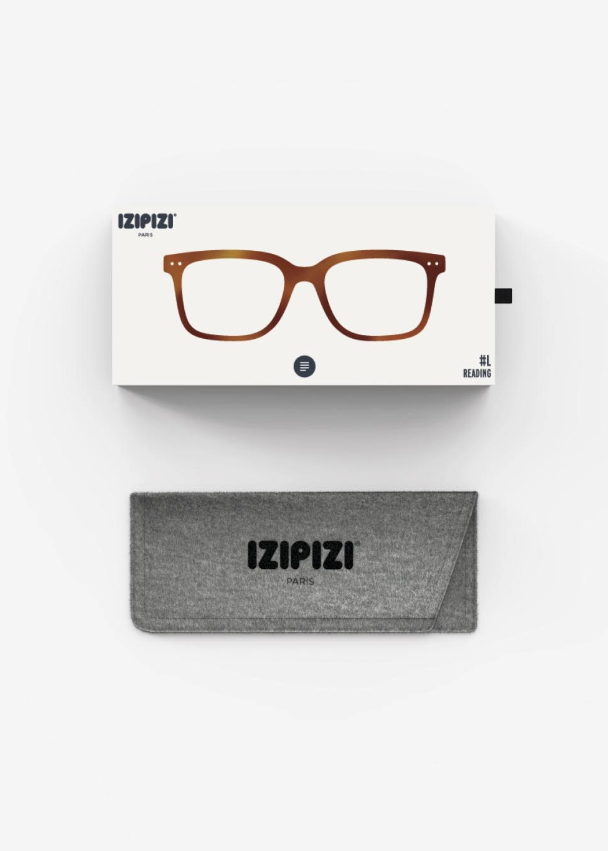 IZIPIZI Rectangular Reading Glasses #L - Havane