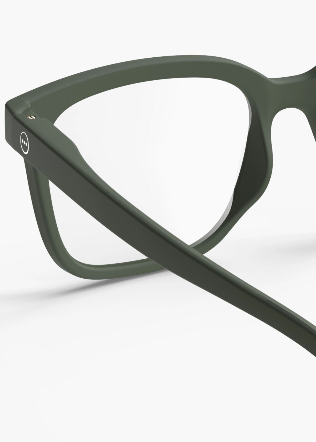 IZIPIZI Rectangular Reading Glasses #L - Khaki Green