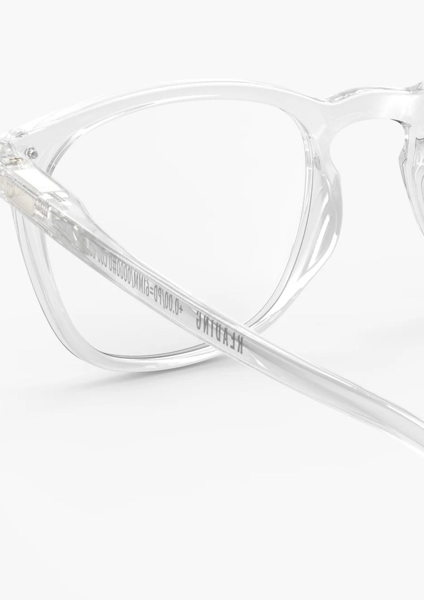 IZIPIZI Trapezium Shaped Reading Glasses #E - Crystal